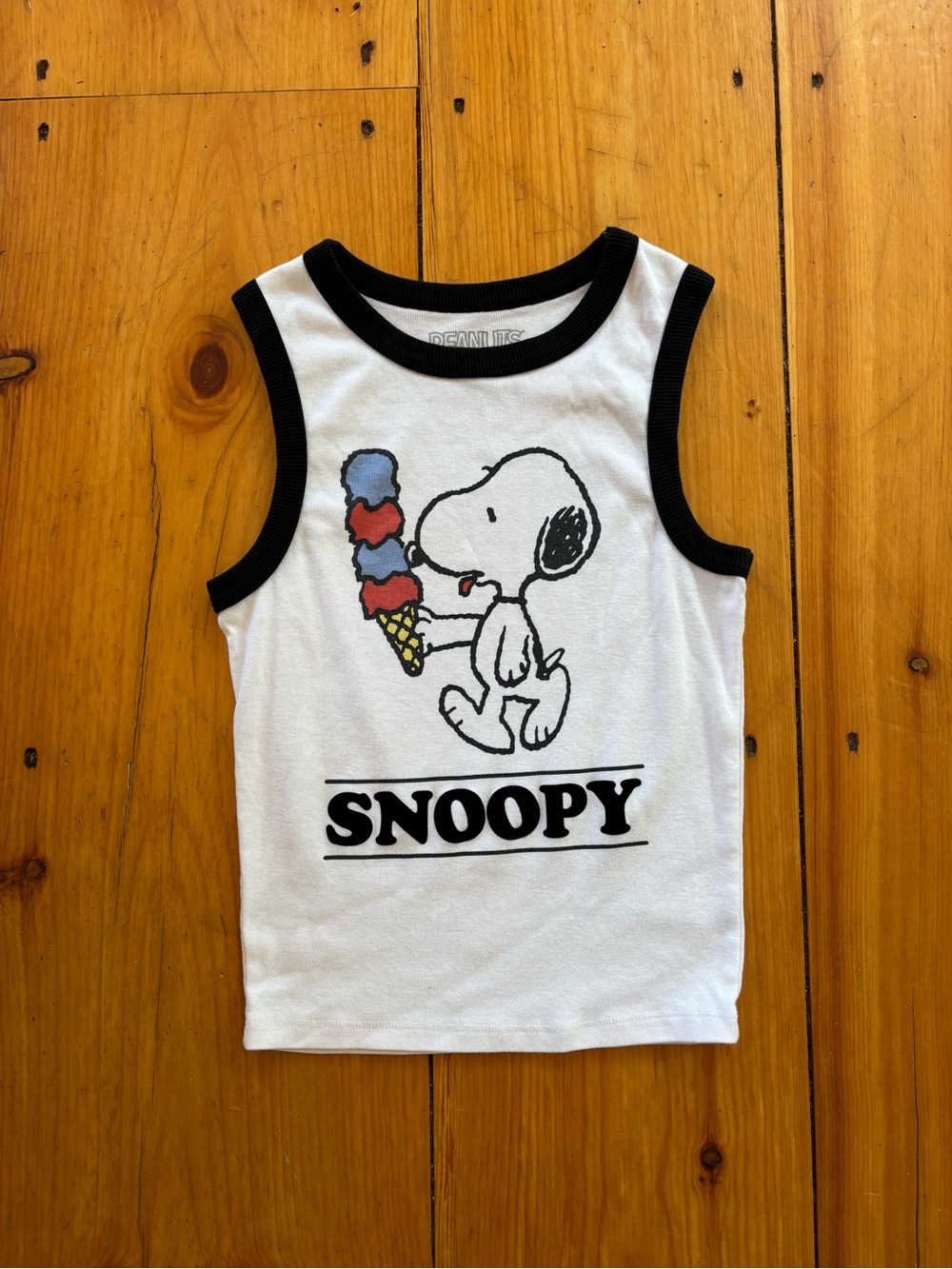 Peanuts Snoopy Ice Cream Tank Top Small